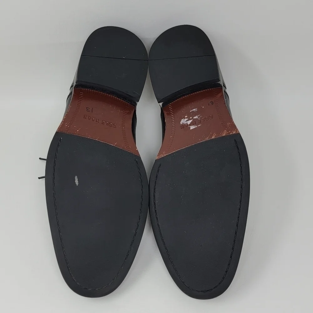 Cole Haan Men's Williams Cap Toe Oxford Black Shoes C12202 Size 11 M Pre-owned